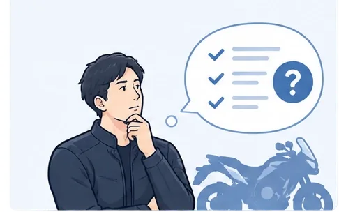 発注の前に確かめたいことを考えている店主のイラスト
